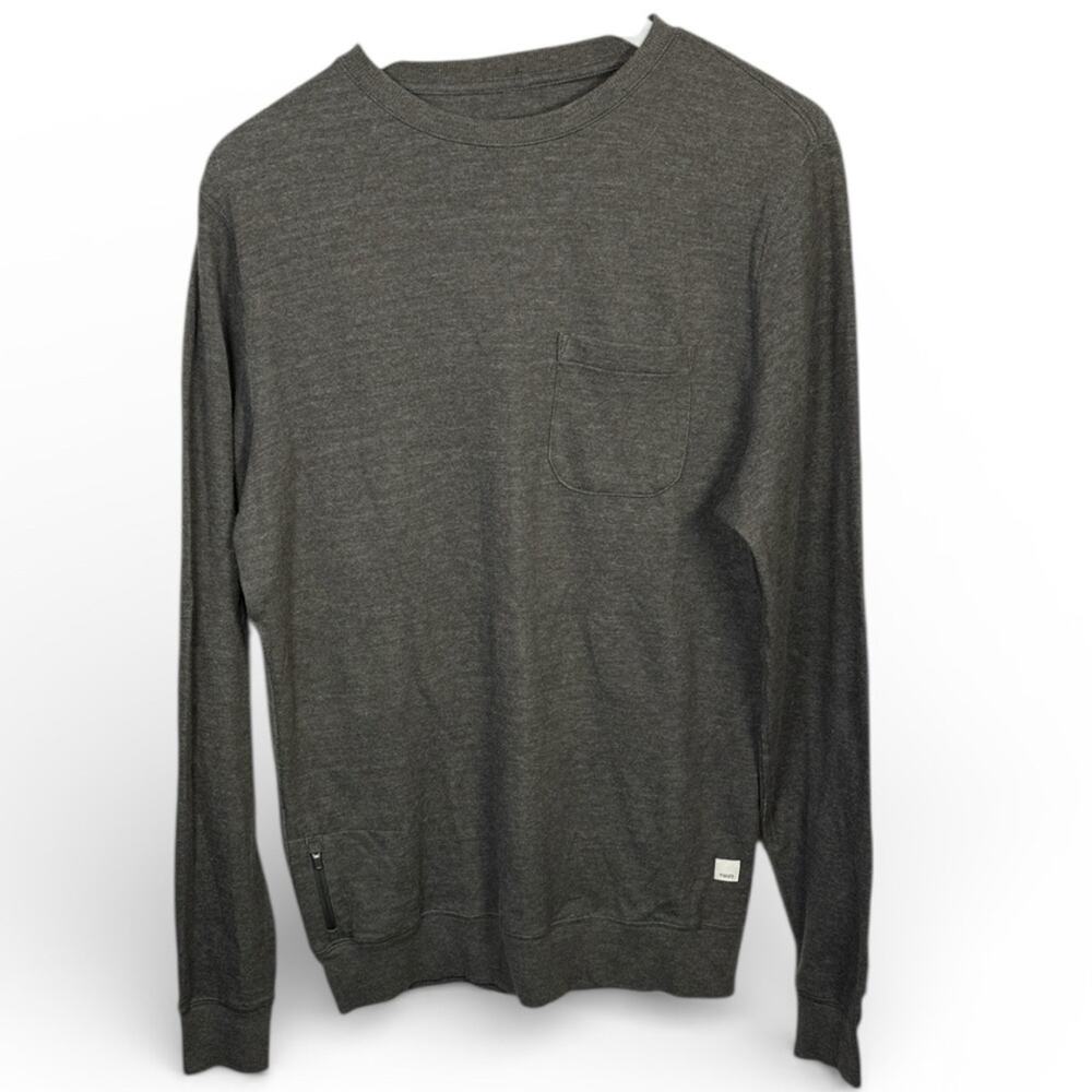 Vuori Jeffreys Long-sleeve Crewneck Pullover in light brown M-357 Sz M